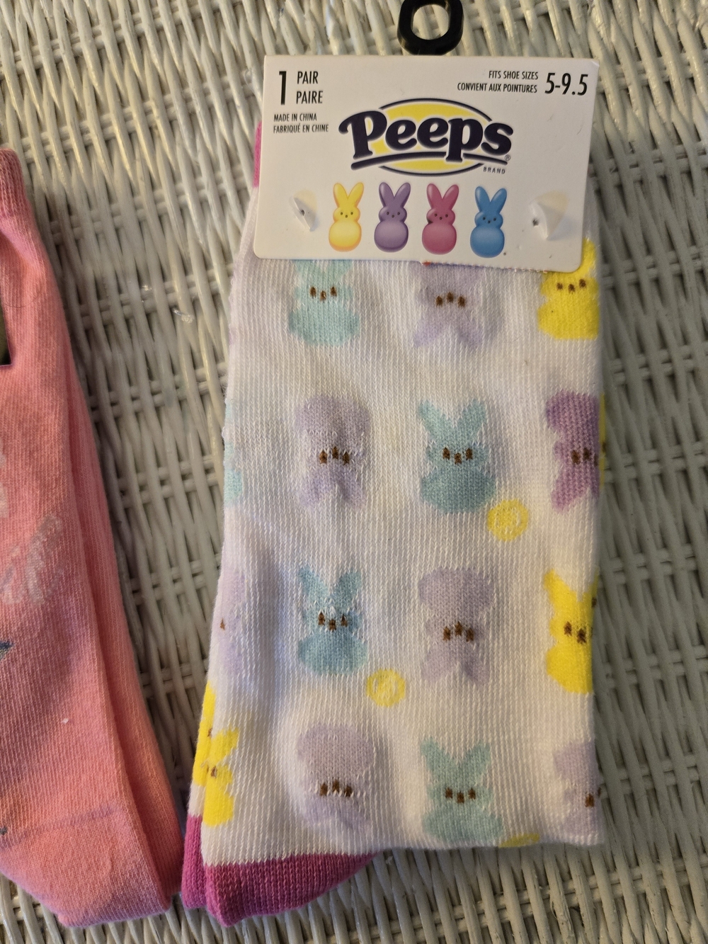 Multiples Pink Novelty Women’s Socks (2 Pairs) - Picture 3 of 6